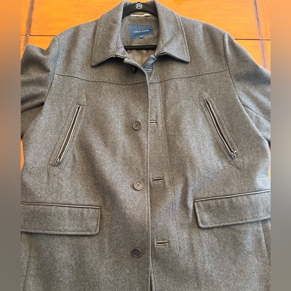 Men's Gray Wool Coat